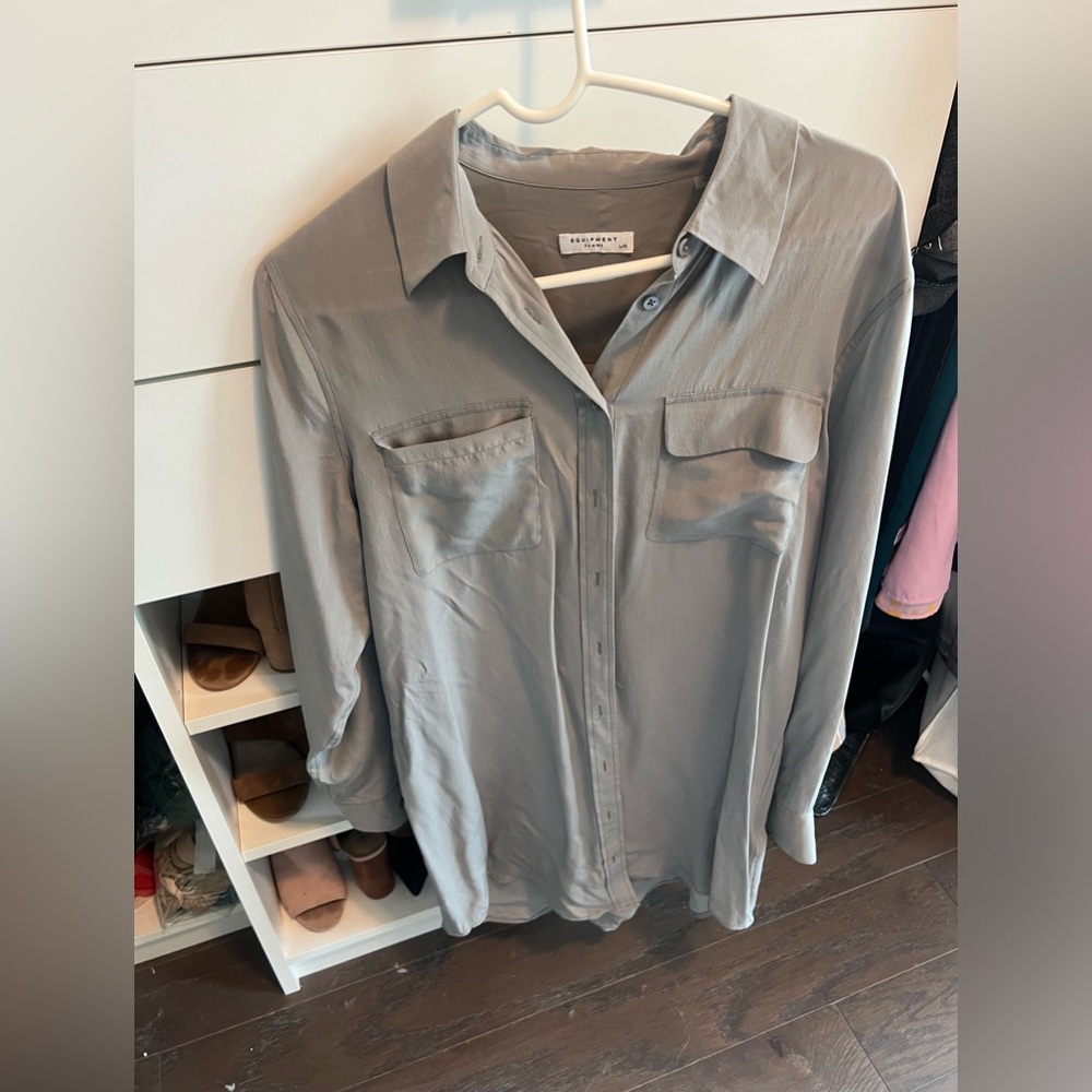 Equipment grey blouse